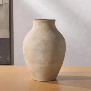 Natural Stoneware Decorative Vase for Home Décor